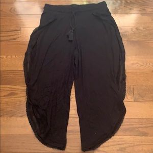 Joe Fresh Flowy Cropped pants with side slit